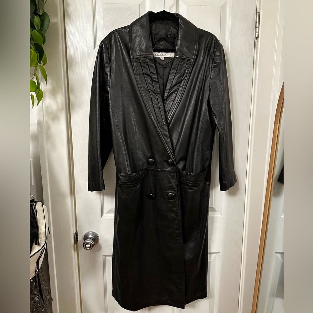 VINTAGE leather coat